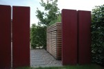 Unterstand für Mülltonnen, Hinteransicht I